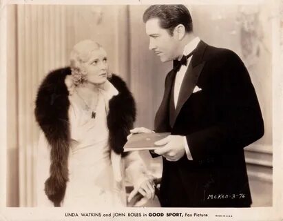 John Boles and Linda Watkins in Good Sport (1931) .