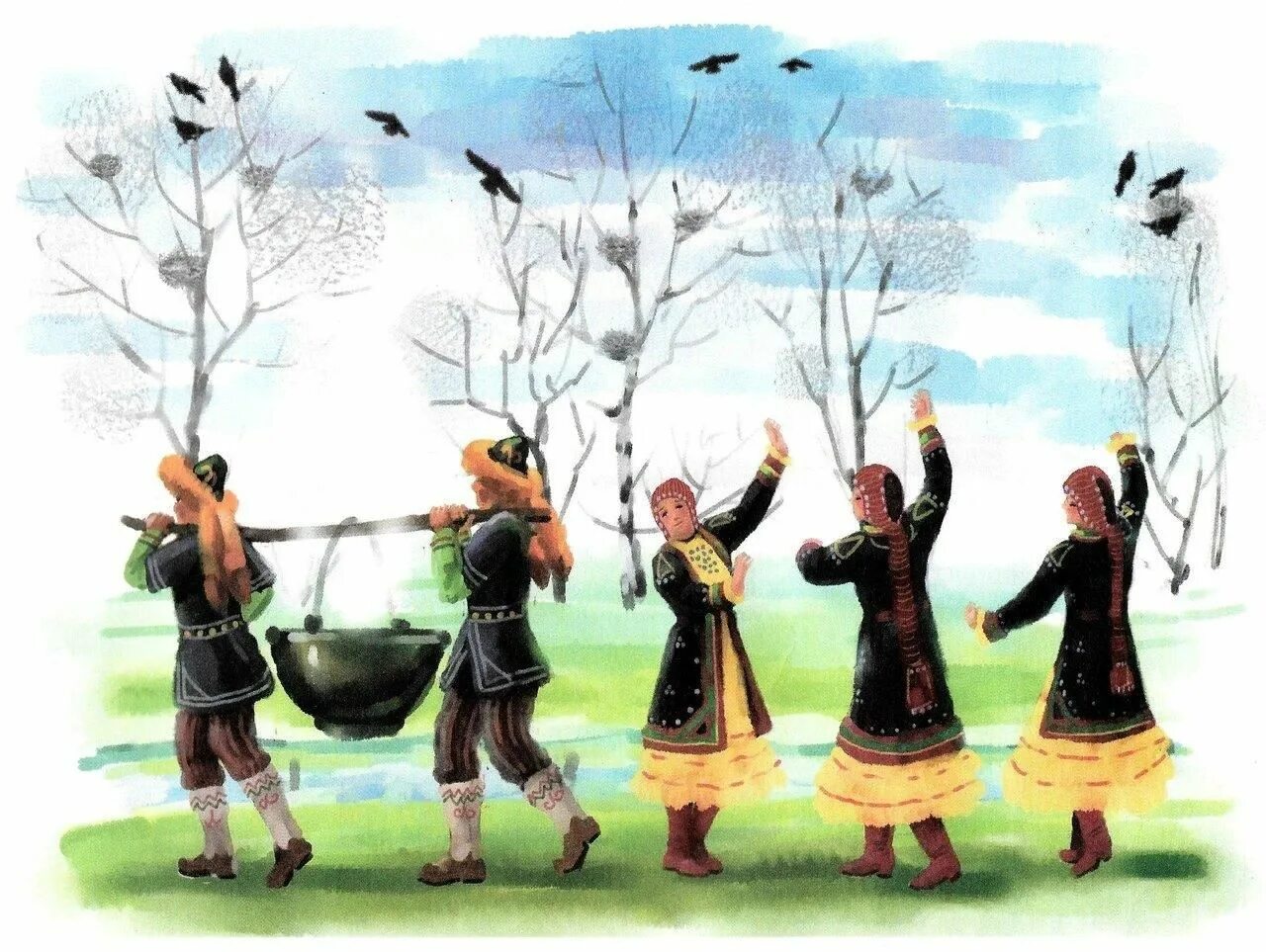 Каргатуй башкирский праздник. Национальный праздник башкир каргатуй. башкирский народный праздник каргатуй. традиции башкиров каргатуй. каргатуй «грачиный праздник».