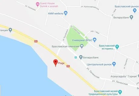 Центральный пляж карта