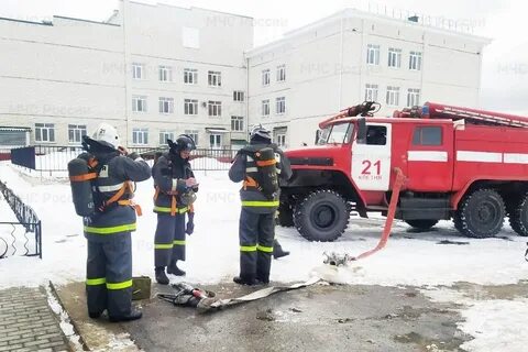 Пожарные учения в детском