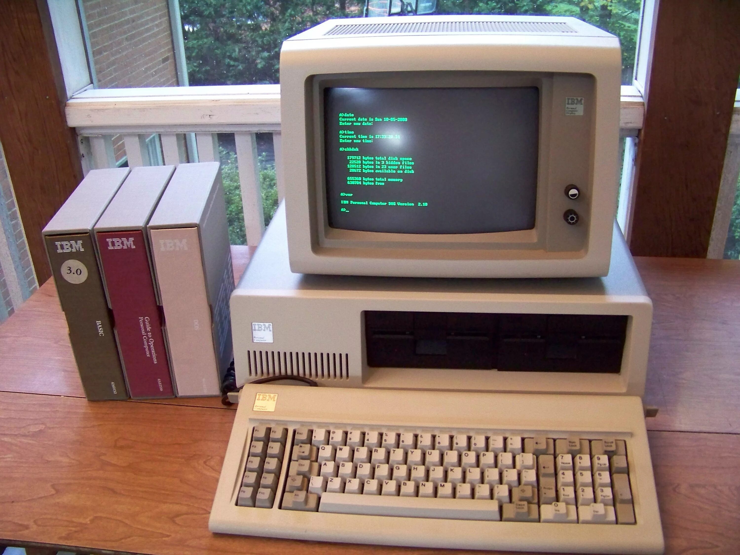 1 личный компьютер. Компьютер IBM 1995. IBM 80286 GOLDSTAR. Первый ПК. Первый компьютер.