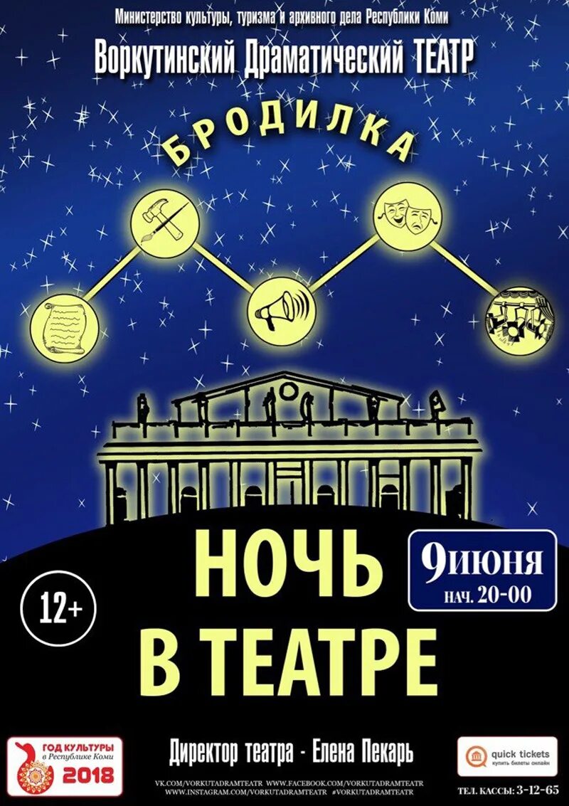 Ночь театров сайт. Ночь в театре Воркута. Ночь театров. Культурная акция «ночь театров». Воркута театр.