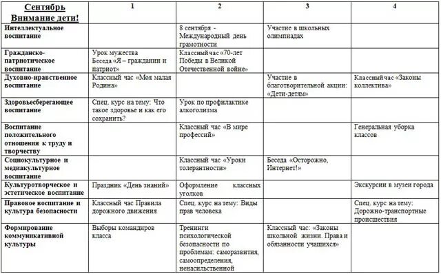 Анализ воспитательной работы классного руководителя 2023. План-сетка воспитательной работы классного руководителя по месяцам. План-сетка воспитательной работы в 11 классе по ФГОС по направлениям. План-сетка воспитательной работы классного руководителя 7 класса. План-сетка воспитательного плана 3кл.