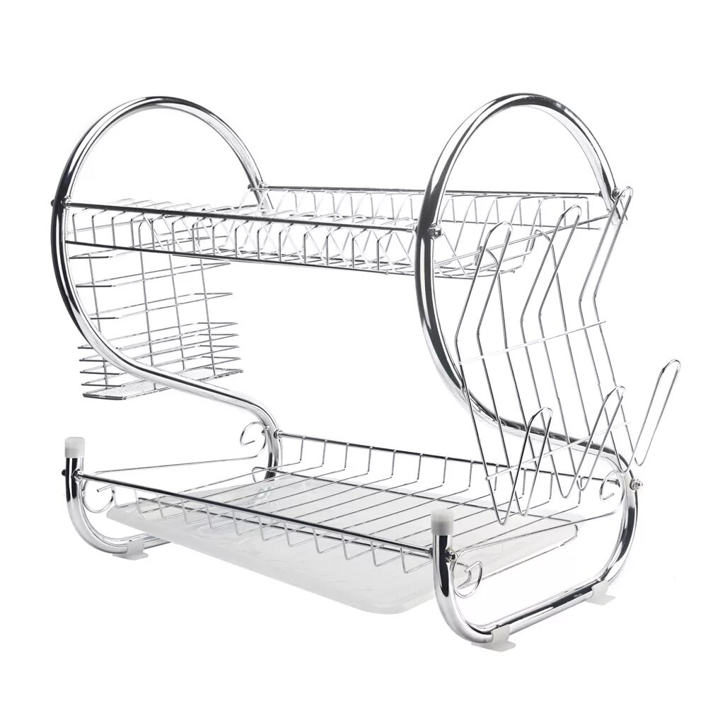 Двухъярусная сушилка для посуды с поддоном 2-layer dish Drainer. Сушилка для посуды двухуровневая с поддоном Lemax Prof le 500-t2. Сушилка для посуды навесная с поддоном арт. ТНП-1.3. Сушилка двухуровневая, настольная 240х482х340 инокс. Купить навесные сушилка для посуды