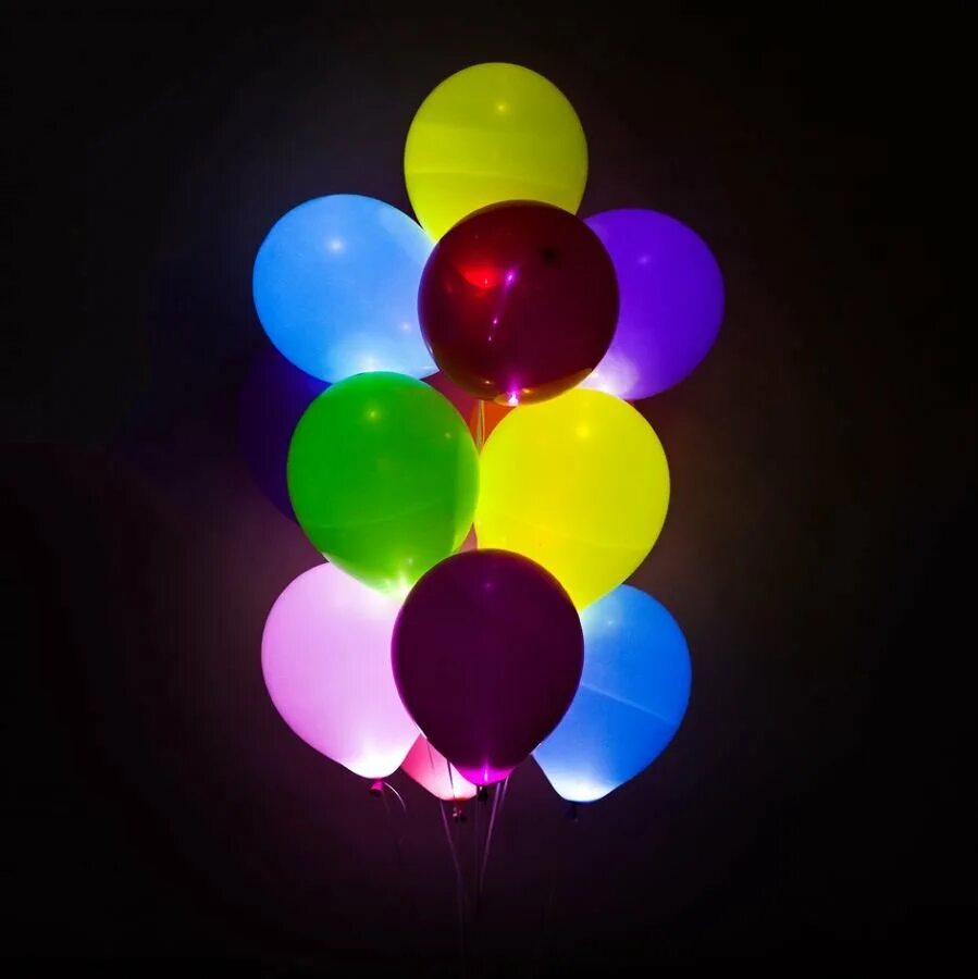 Гелий шаров нижний новгород. Разноцветные светящиеся шары. Шарики со светодиодами. Светящиеся воздушные шарики. Светящиеся гелиевые шары.