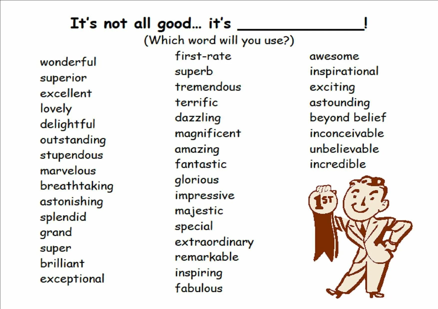 Good words in english. Good синонимы. Слова с good в английском. Good синонимы на английском. Other ways to say adjectives.