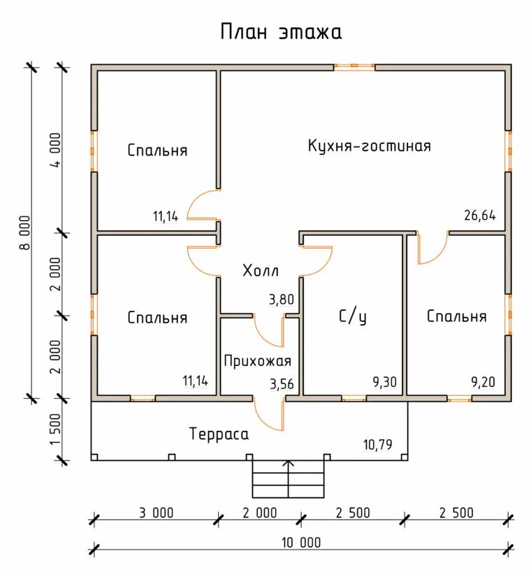 Планировка дома 4 комнаты. Планировка дома 7х10 одноэтажный. Чертежи одноэтажных домов 7на 10м. Планировка дома 10х10 одноэтажный чертёж. Проекты одноэтажных домов 7х7.