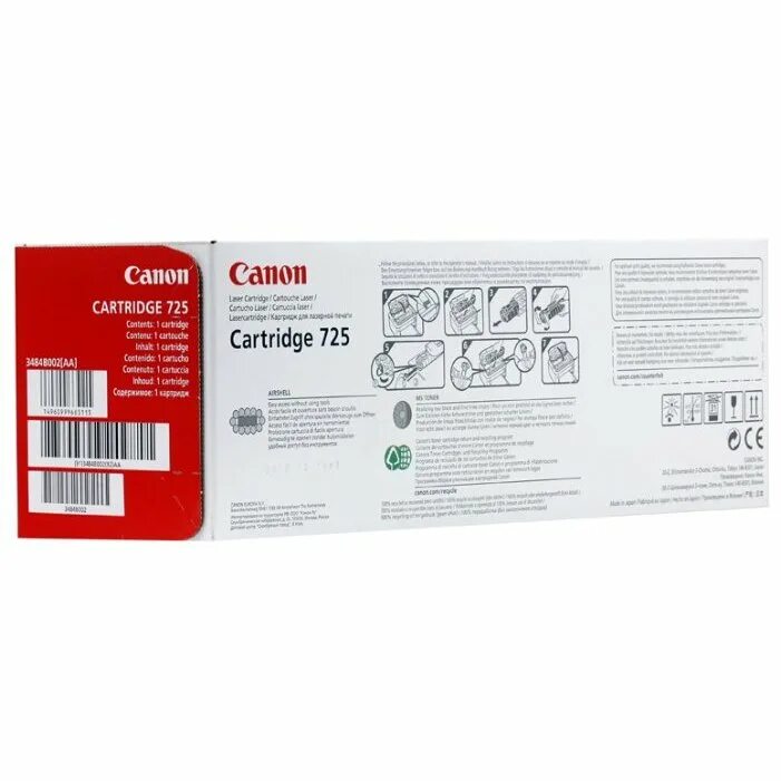 Canon cartridge 725. Canon 725 3484b002. Картридж Canon 3484b005. Картридж Canon Cartridge 725. Canon 725 3484b005..