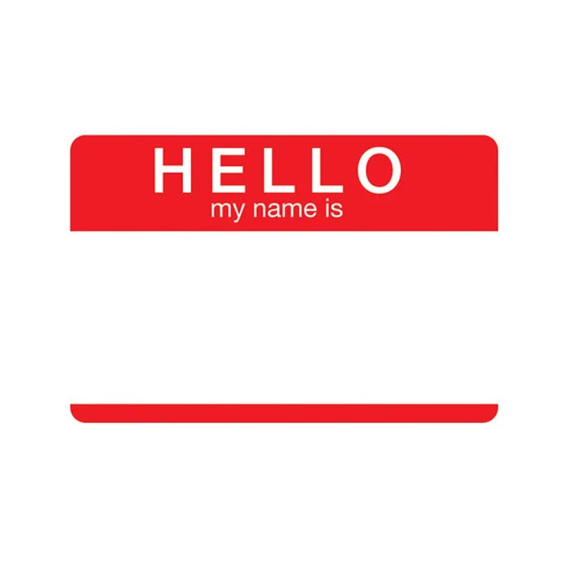 Hello my name is this is