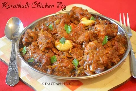 How to make Karaikudi Chicken Fry / Spicy Chicken Varuval: Curry Recipes, M...