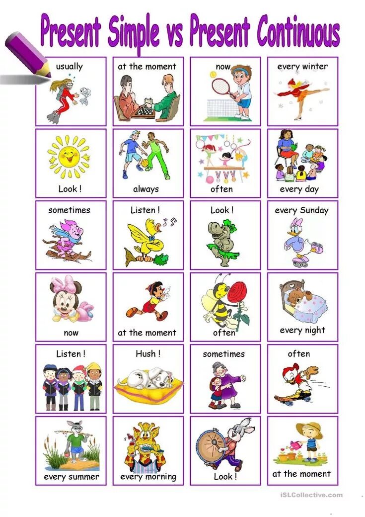 Present simple vs present continuous activities. Present simple vs present continuous speaking. present simple vs continuous. present simple present continuous worksheets for kids. present simple present continuous speaking activities for kids.