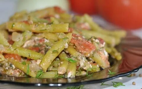 Спаржевая фасоль по грузински