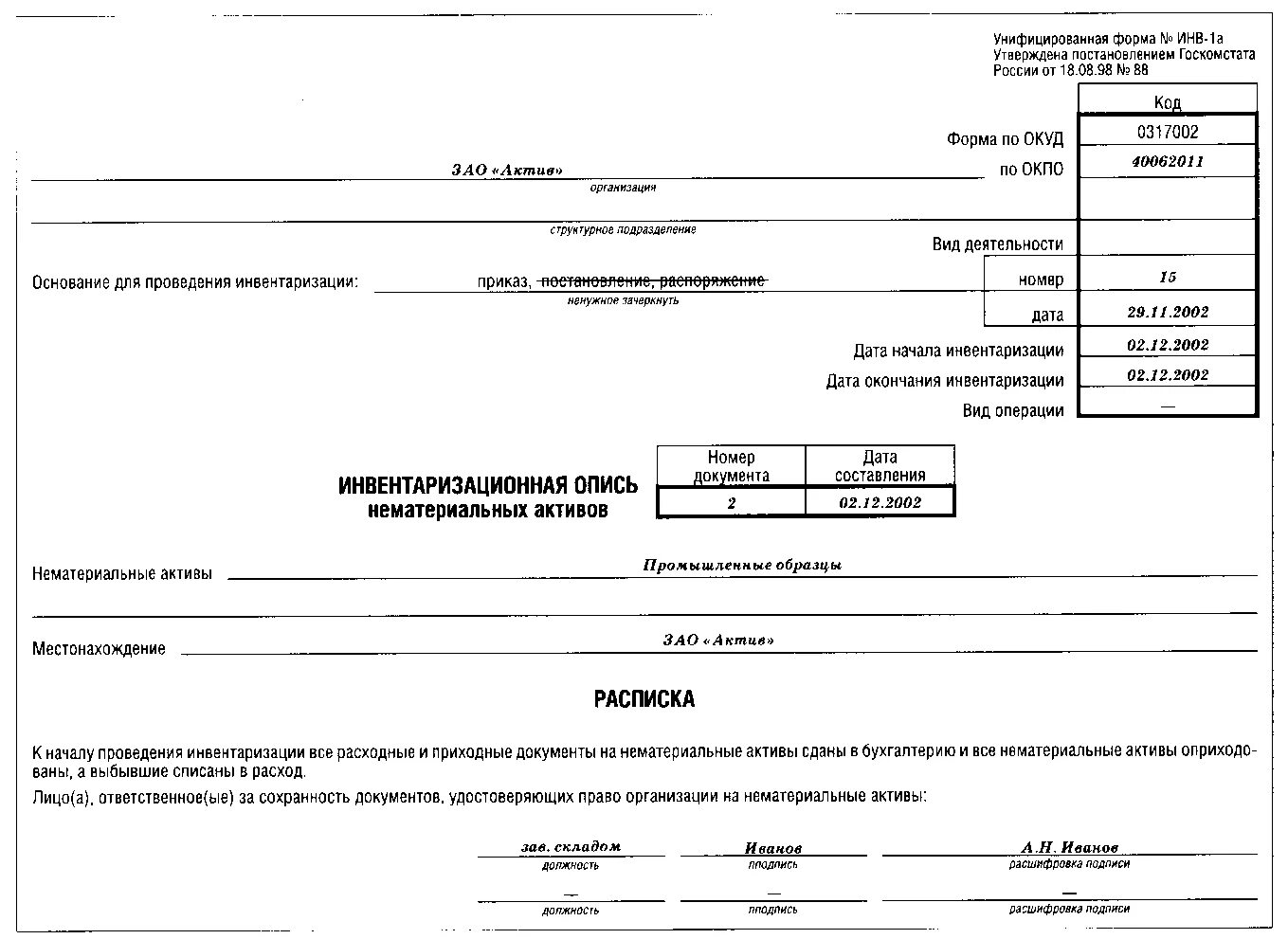 Инвентаризации адресов. Инвентаризационная опись НМА пример. Инв-1а инвентаризационная опись нематериальных активов. Инвентаризационная опись 401.60. Инвентаризация НМА инв 1а.