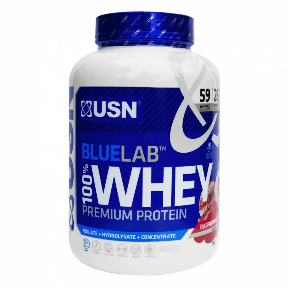 Сывороточный USN Blue Lab Whey 908 гр. USN Blue Lab Whey Protein, 2000 г. Протеин USN Whey 100%. Протеин USN 100% Whey Protein.