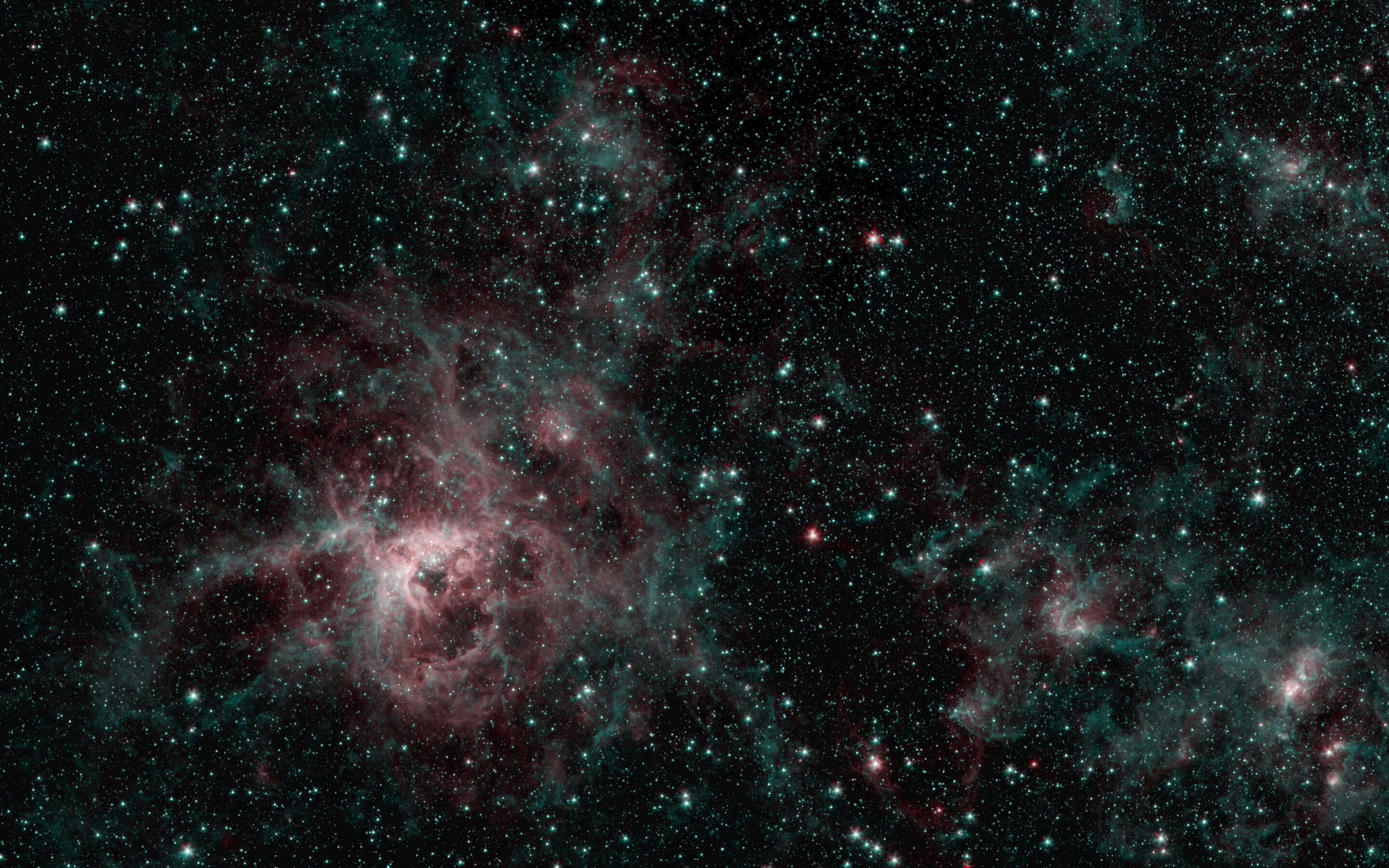 Телескоп НАСА Спитцер. Туманность NGC 2070. Снимки телескопа Спитцер. Туманность Небула НАСА.