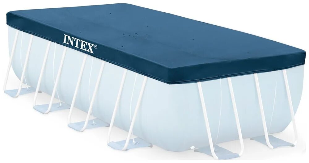 Тенты intex. Тент для каркасного бассейна rectangular frame 400х200см intex 28037. тент для каркасного бассейна rectangular frame 450x220 см intex 28039. бассейн intex prism frame 26792. тент-накидка intex 28037.