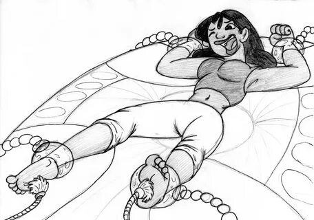 Tickling feet leya