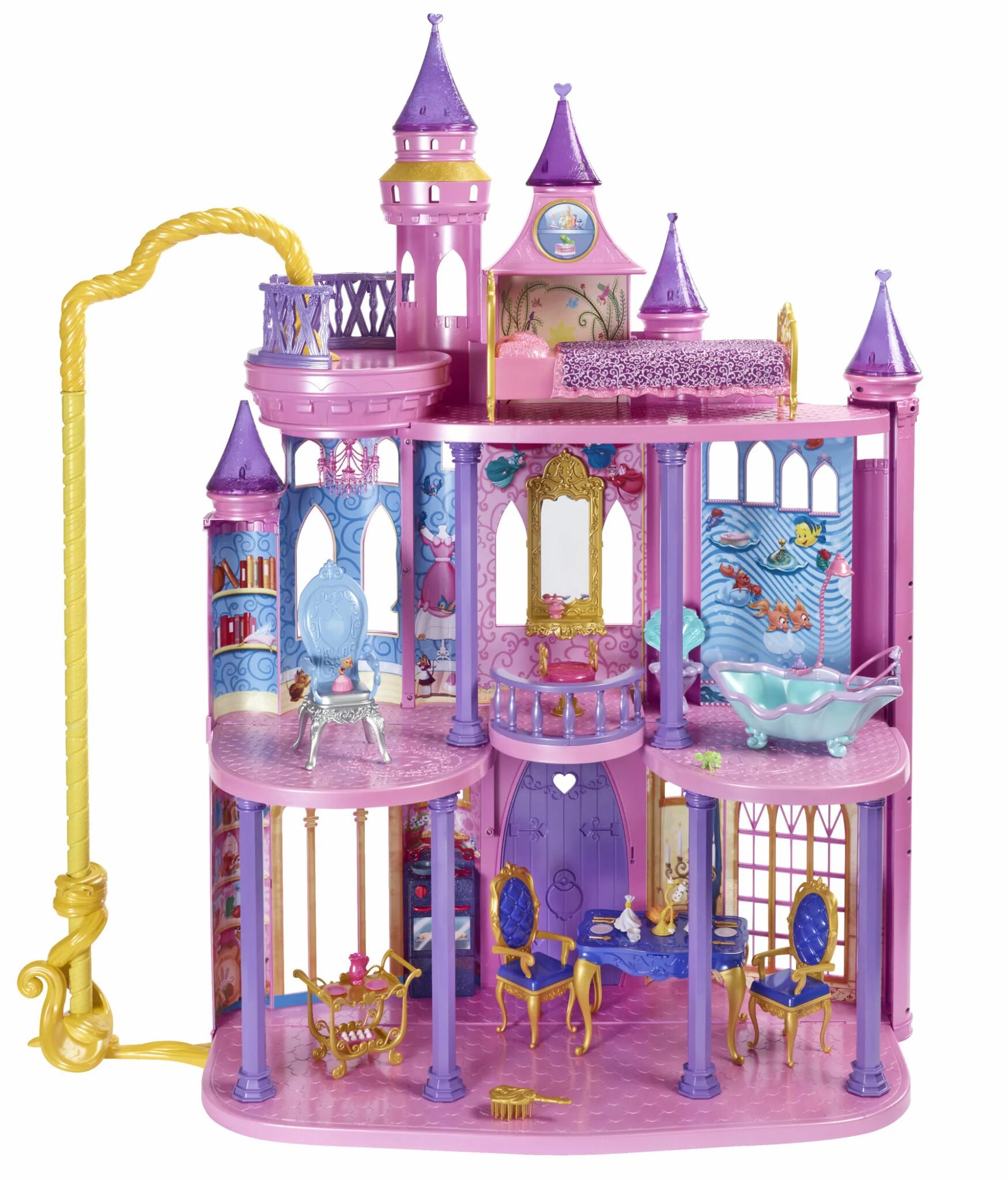 Замок маленькой принцессы. Куклы Disney Princess Dream Castle. Дворец Рапунцель. Disney Princess Ultimate Dream Castle. Дом для кукол дворец принцесс Disney Princess.