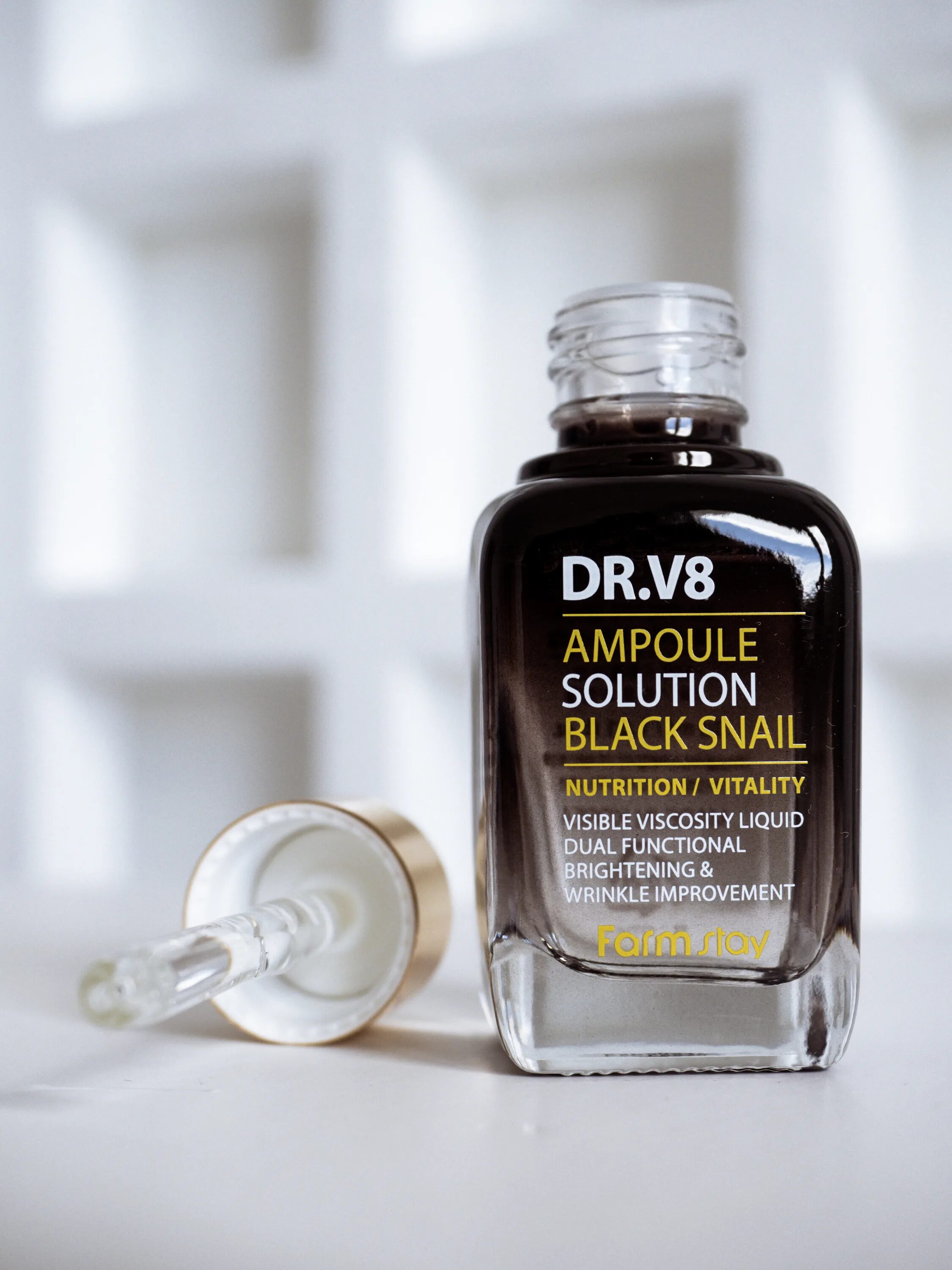 Black solution. Dr.v8 ampoule solution black snail. ампульная сыворотка - dr.v8 ampoule solution black snail (farmstay). dr v8 сыворотка для лица black snail. 8809595050818.