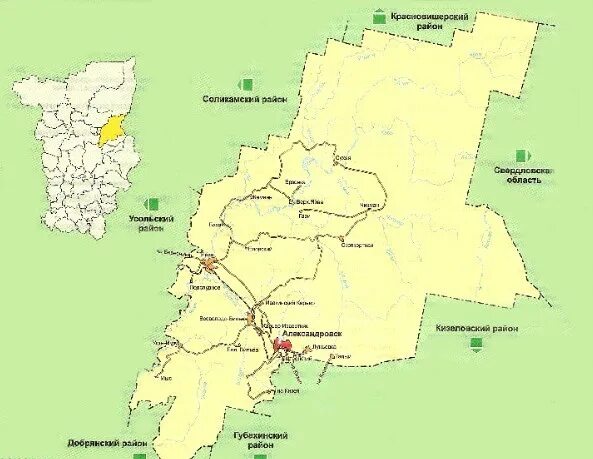 Карта Александровского района Пермского края. Александровский муниципальный округ Пермского края карта. Карта Александровского округа Пермского края. Александровский округ Пермский край карта.