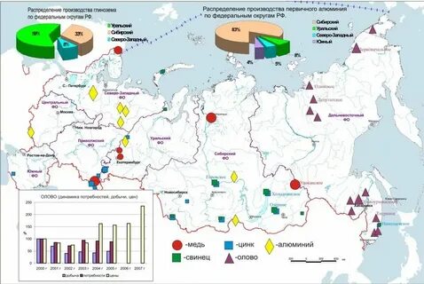 Крупные центры добычи золота города