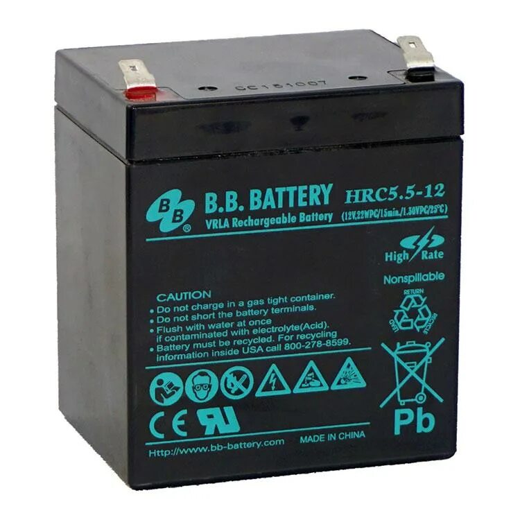 Battery 5. Аккумуляторная батарея для ИБП B.B.Battery HRC 5,5-12. Батарея b. b. Battery HRC 5.5-12 5ач 12b. Аккумуляторная батарея HRC 5.5-12. B.B. Battery Battery HRC5.5-12 12v/5.5Ah.
