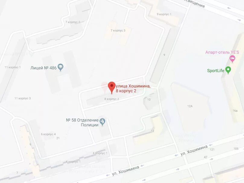 ул хошимина карта