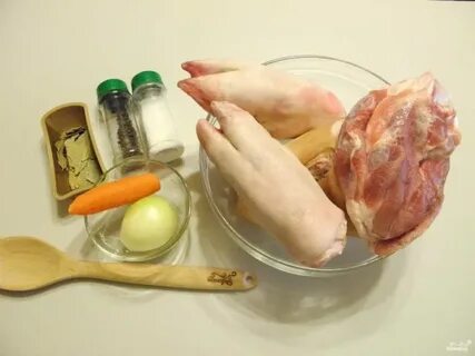 Ингредиенты для холодца