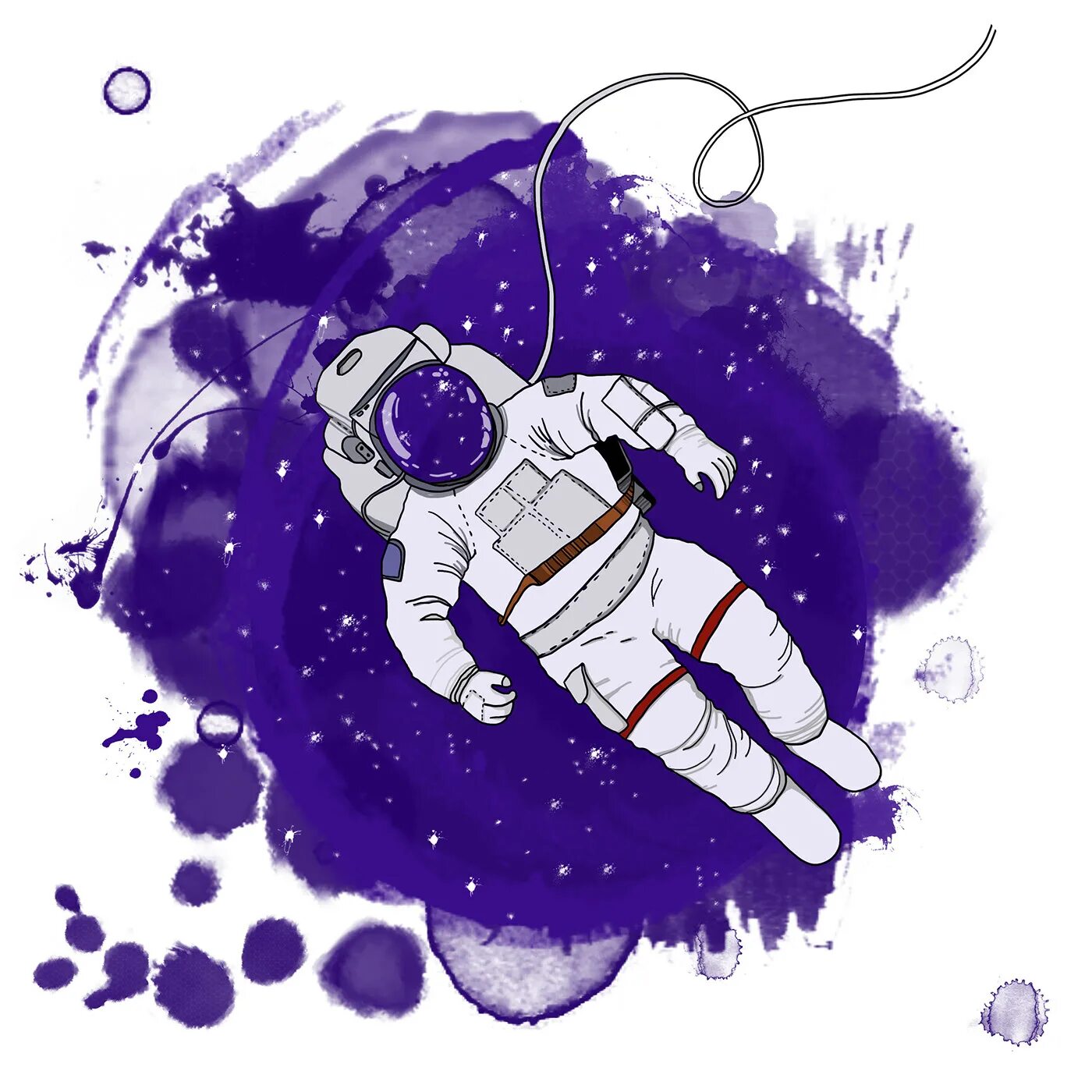Космос элементы. Космонавт арт. космические рисунки. космонавт на фоне космоса рисунок. стилизованный космос.