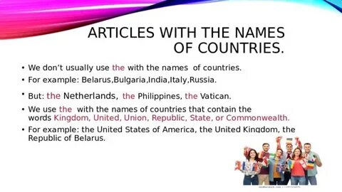 Articles with names