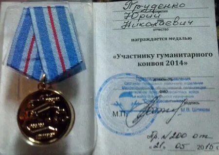 Медаль гуманитарная