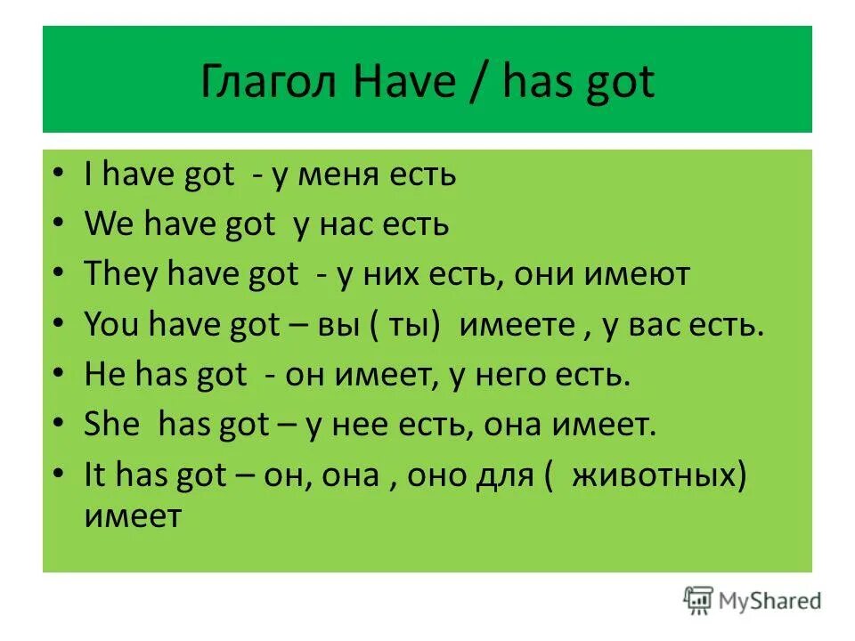 Have got has got теория. Правило употребления глагола have got has got. Глагол have has. Глагол иметь в английском языке. I have got apples