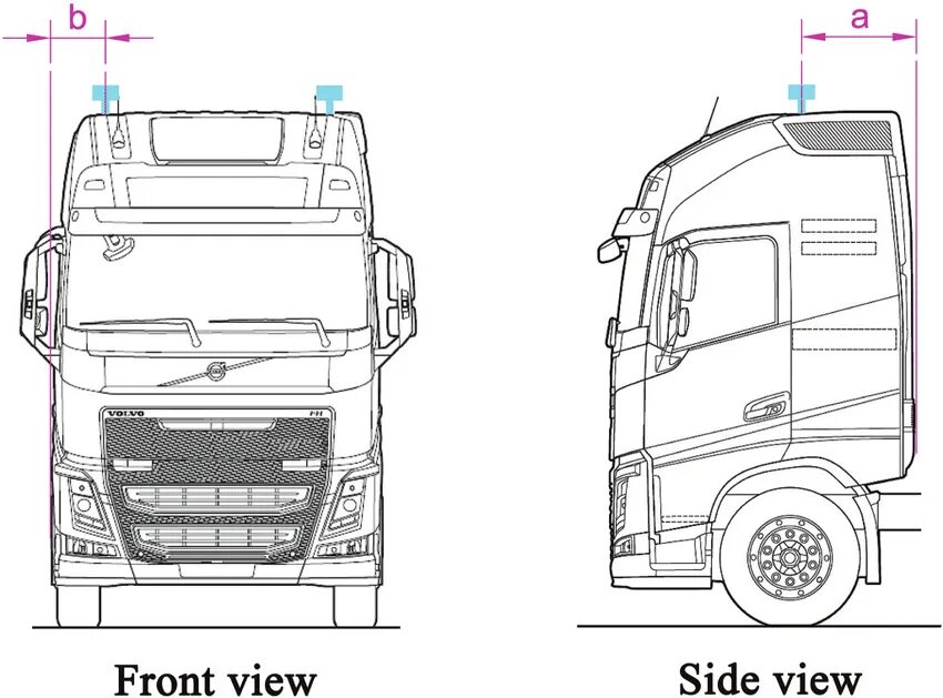 Volvo fh характеристики. Схема тягача Volvo fh16. Blueprint Volvo fh16. Вольво fh16 чертеж. Volvo fh12 Globetrotter XL чертежи.