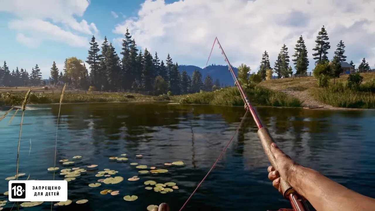 Игра лесная рыбалка. Fishing far Cry 5. Far Cry рыбалка. Far Cry 5 рыбалка. Удочка из фар край 5.