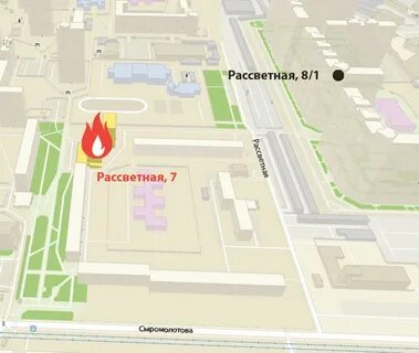 Рассветная екатеринбург на карте