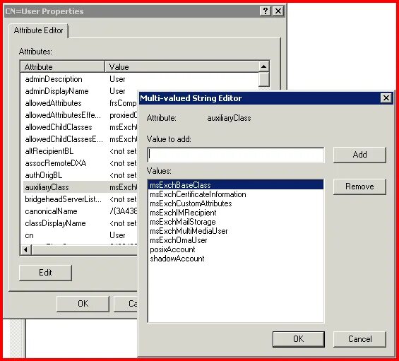 Allowed attributes