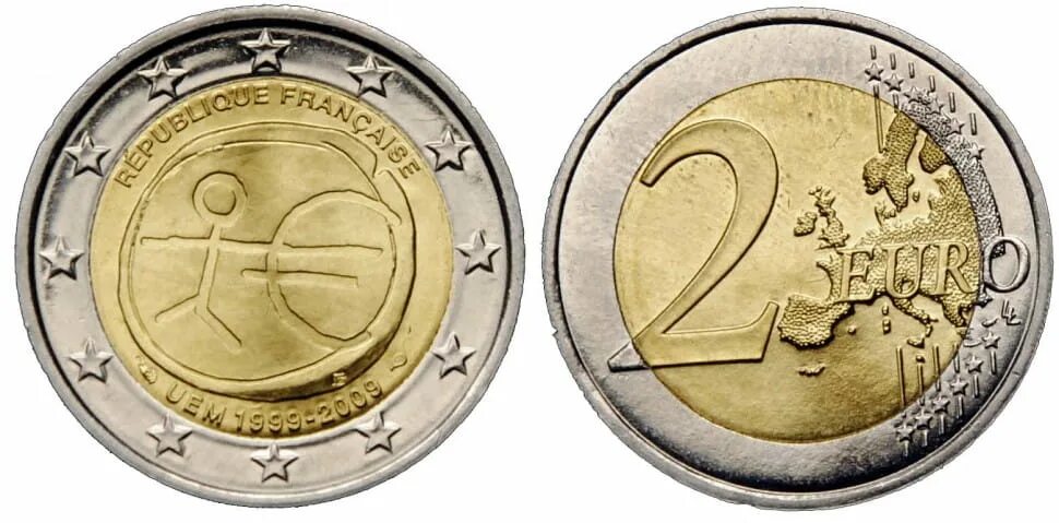Сколько стоят монеты евро. Moneta 2 Euro France. Монеты евро Аверс. Монеты евро Франции. 2 Евро 2009 Франция.