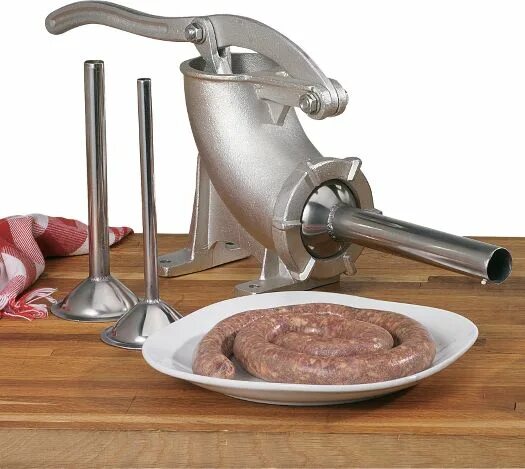 Оборудование для приготовления колбасы. Прибор для приготовления колбасы. Приспособление для домашней колбасы. Аппарат для колбасы в домашних.