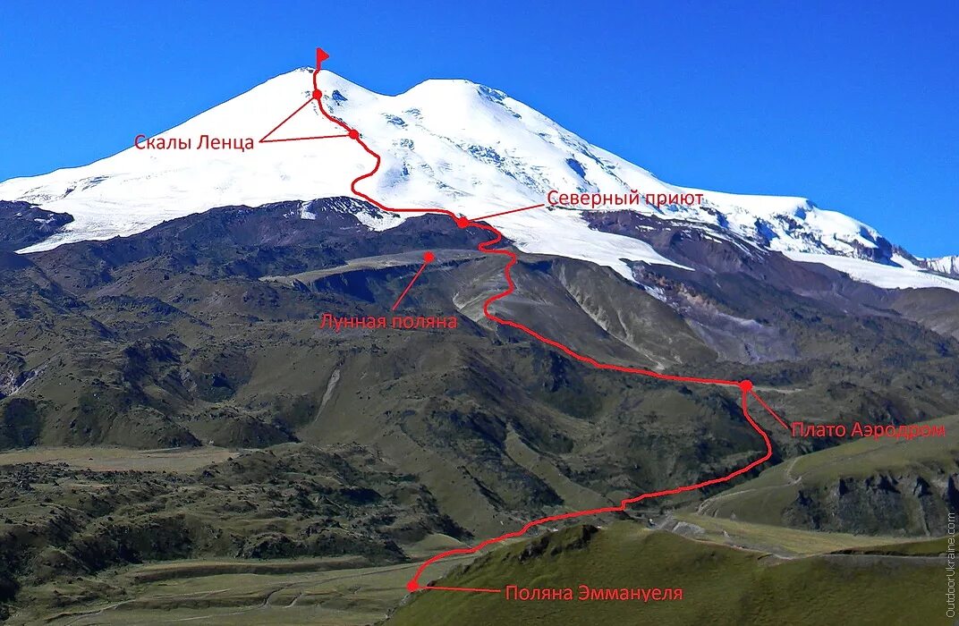 Эльбрус гора восхождение маршрут. Вершина Джилы-Су. Восхождение на Эльбрус с севера маршрут. Схема Поляна Эммануэля Эльбрус.