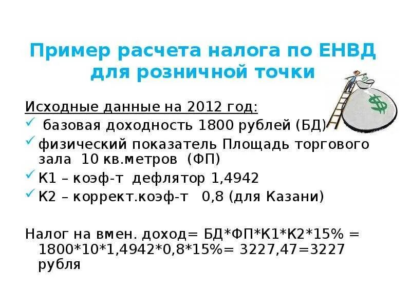 Пример расчета налога