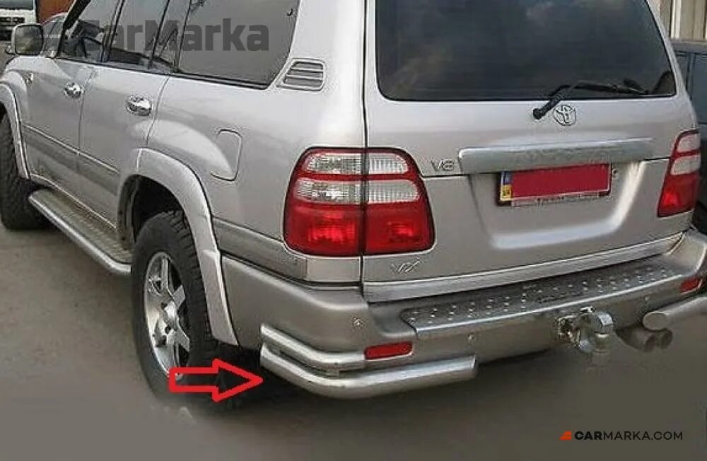 Бампер задний ленд крузер 100. Фаркоп land cruiser 100 2004. toyota land cruiser 100 дуги. toyota land cruiser 100 защита бампера. защита заднего бампера land cruiser 100.
