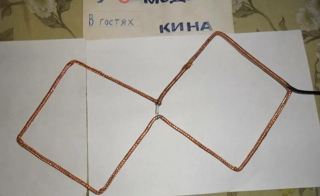 Комнатная антенна для цифрового тв своими руками