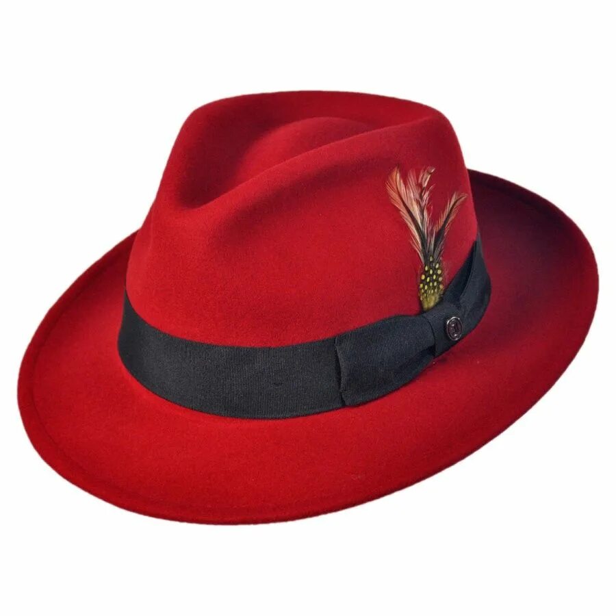 Jeder hat. Шляпа. Шляпа красная. Фетровая шляпа. Шляпа мужская.