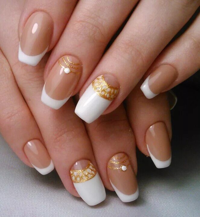 babies art on Twitter Gold tip nails, Stylish nails, Gel nails