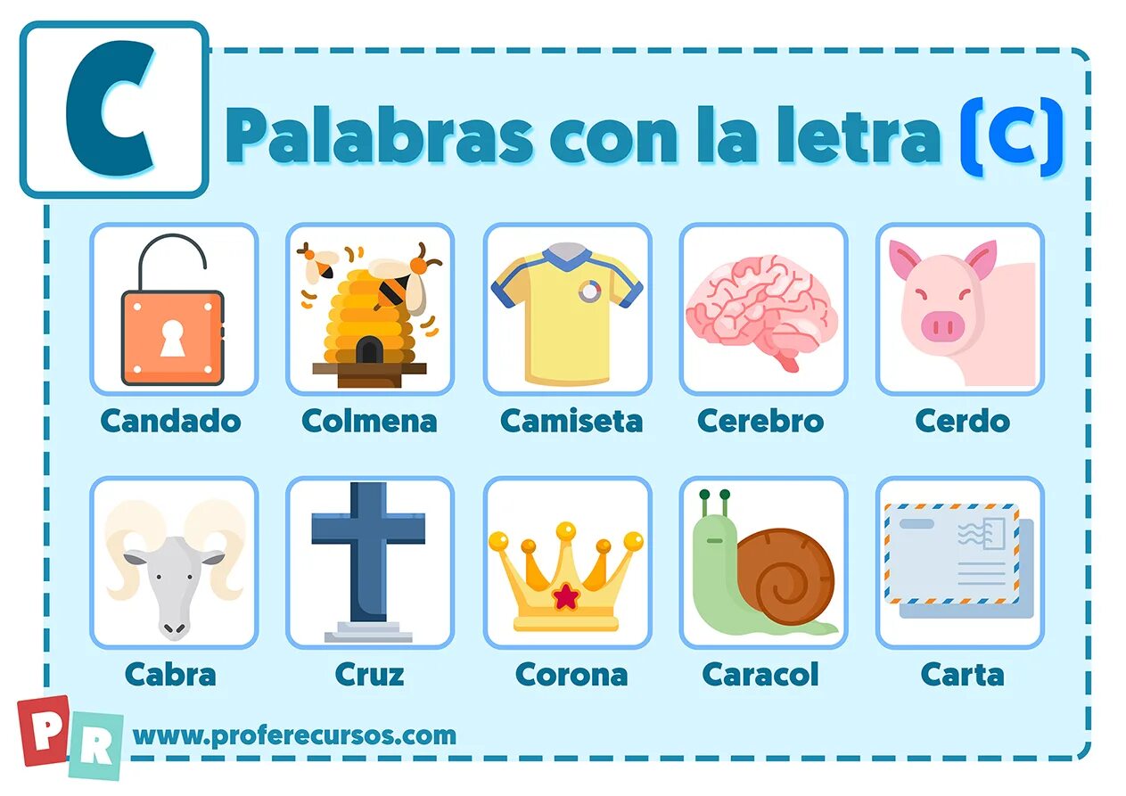 Con was c. Palabras con о. palabras.