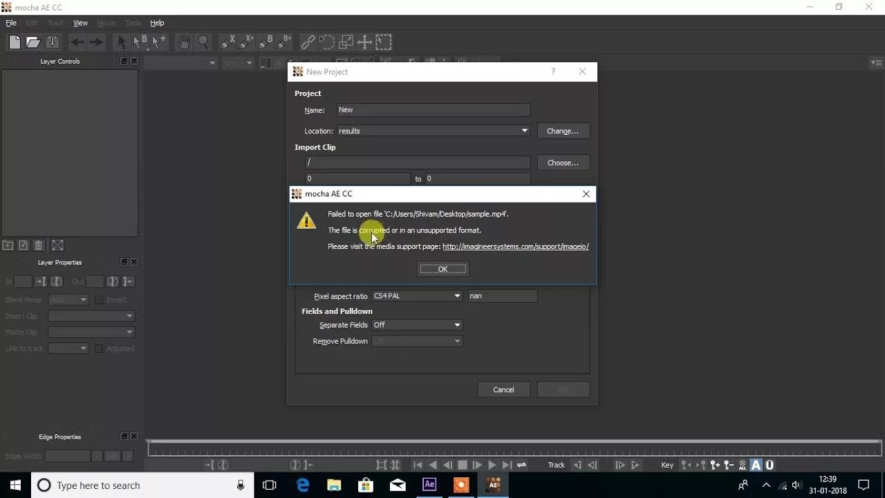 File could be corrupted. Adobe Premiere ошибка файла. Ошибка after Effects. Unsupported format. Pixel aspect ratio в Афтер эффект.