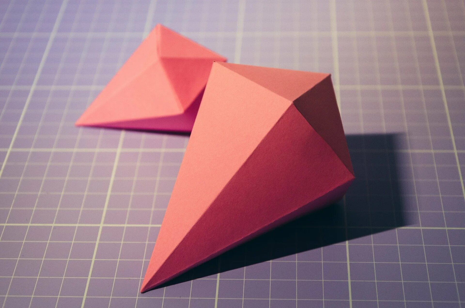 Оригами. Бумага для оригами. Оригами Алмаз. Оригами без клея.