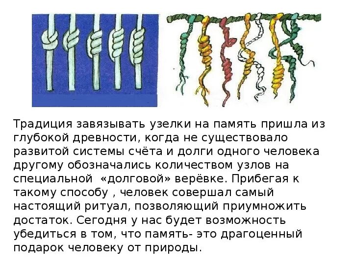 Метод узелков. Метод узелков