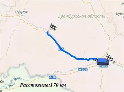 Бузулук на карте осадков