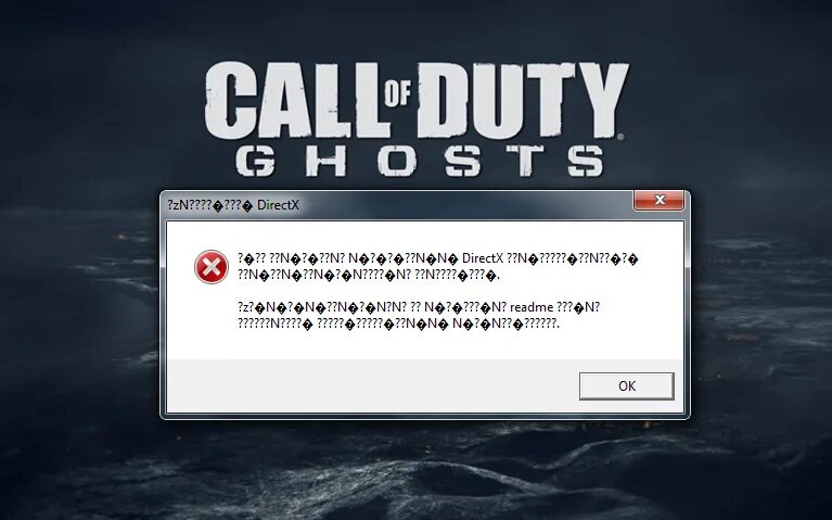 Запустить игру call of duty. Call of Duty Ghosts ошибка. Call of Duty критическая ошибка. Call of Duty Ghosts ошибка при запуске. Ошибка иероглифы.